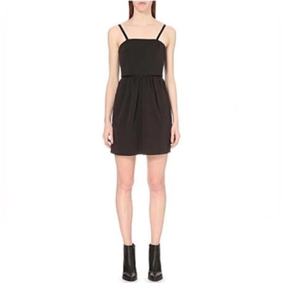 Maje Rivoli Overlay Dress In Black sz S (FR sz 1) Mini LBD Cocktail Wedding
